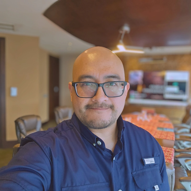 Selfie at a conference room