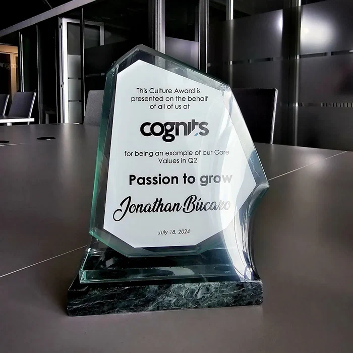 Cognits 'Passion to Grow' award